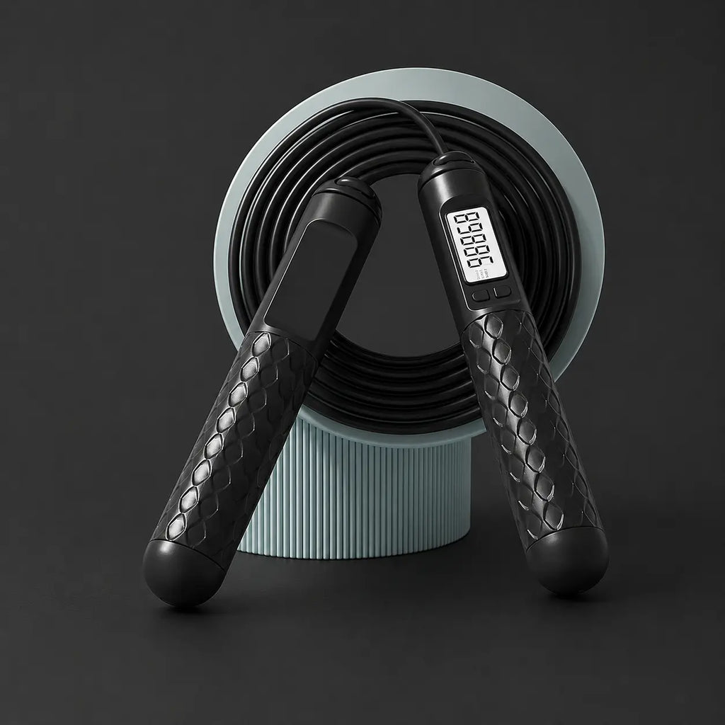 Smart Digital Adjustable Speed Jump Rope with LCD Counter – Fitness Skipping Rope Auto Body Fit