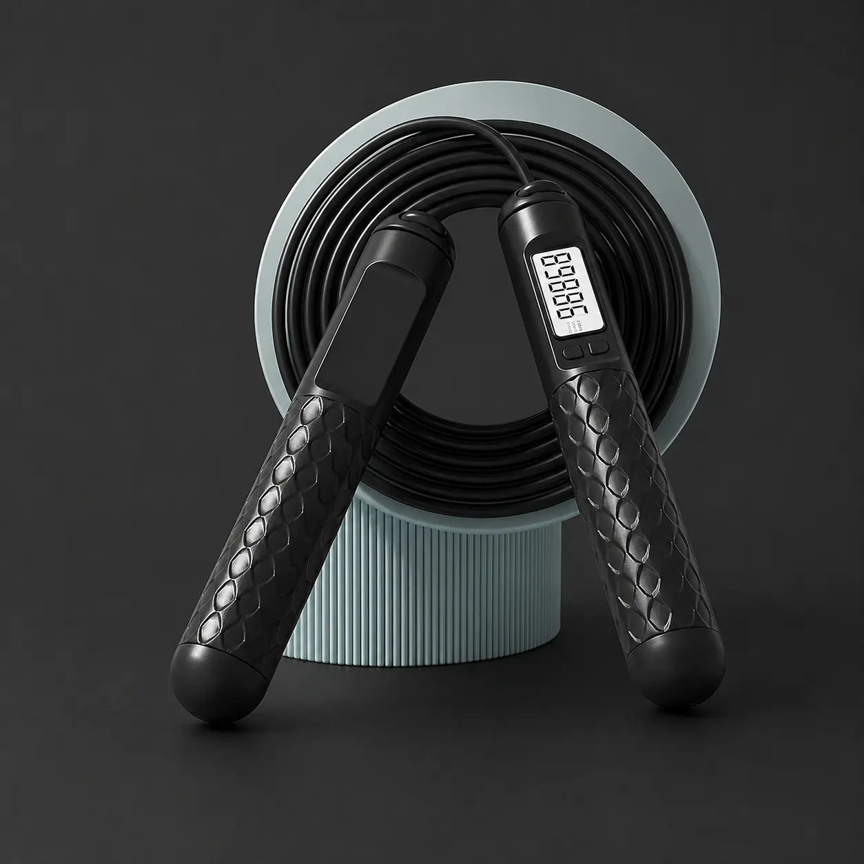 Smart Digital Adjustable Speed Jump Rope with LCD Counter – Fitness Skipping Rope Auto Body Fit