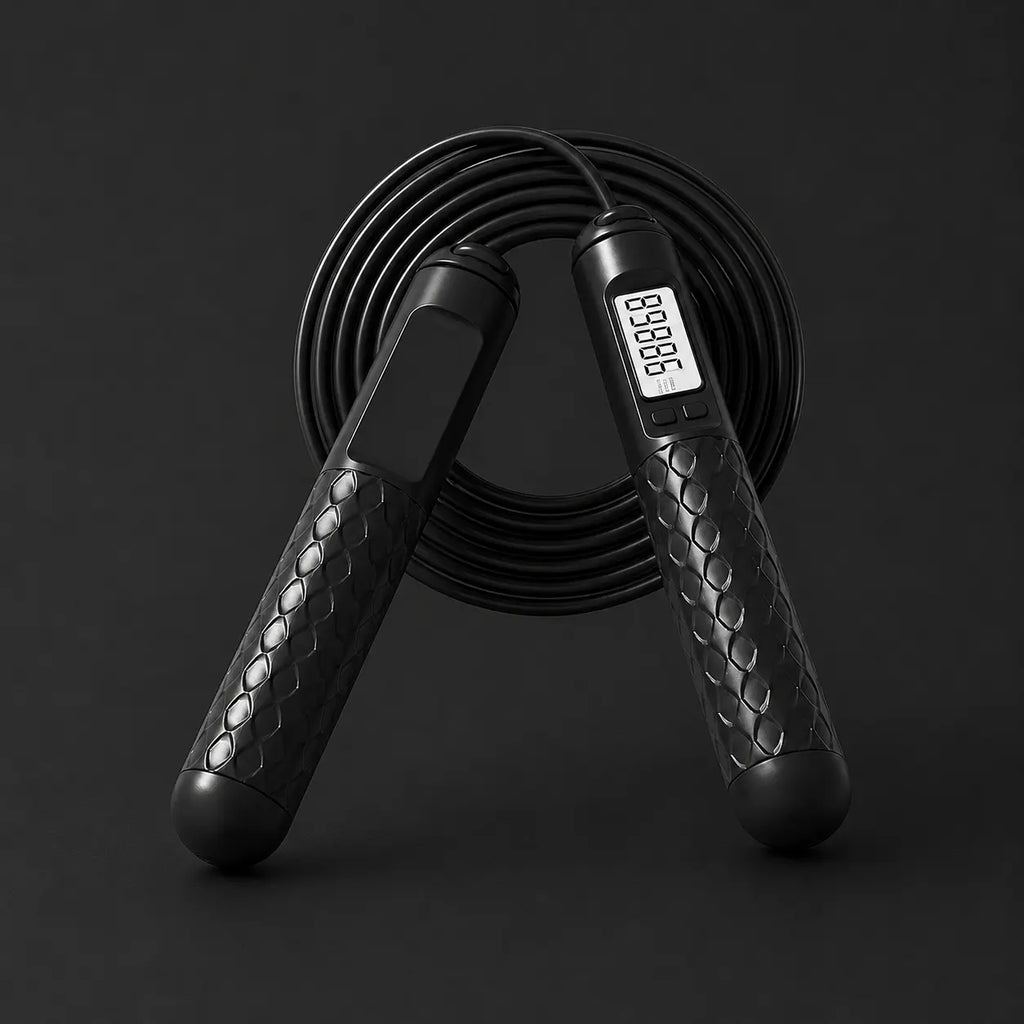 Smart Digital Adjustable Speed Jump Rope with LCD Counter – Fitness Skipping Rope Auto Body Fit