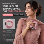 Portable Fascia Ring Muscle Massager – 9 Vibration Modes | USB Rechargeable | Deep Tissue Body Massage Device (Pink & White) Auto Body Fit