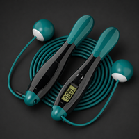 Premium Smart Jump Rope with LCD Counter – Weighted Cordless Fitness Rope 2-in-1