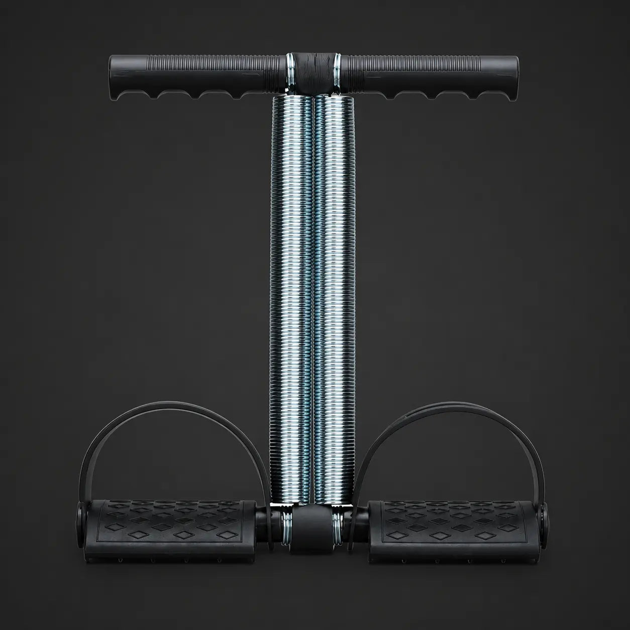 Premium Double Spring Abdominal Tummy Trimmer Exercise Bar with Foot Pedals Auto Body Fit