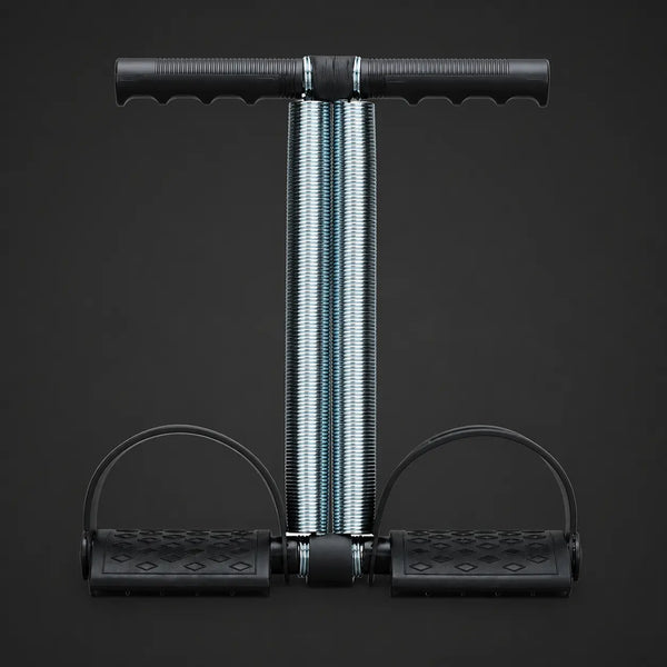 Premium Double Spring Abdominal Tummy Trimmer Exercise Bar with Foot Pedals Auto Body Fit