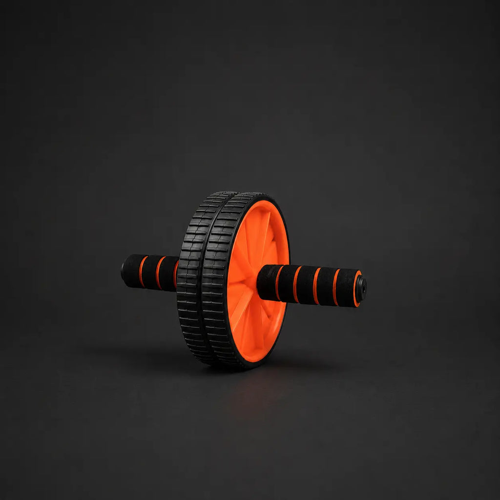 Premium Dual-Wheel Ab Roller – Core Strength & Full Body Workout Exercise Wheel with Non-Slip Foam Handles Auto Body Fit