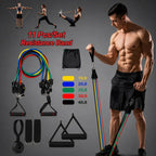 Premium Resistance Bands Exercise Set – 11 Piece Fitness Training Kit for Men & Women Auto Body Fit